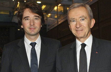 ANTOINE ARNAULT WITH HIS FATHER BERNARD