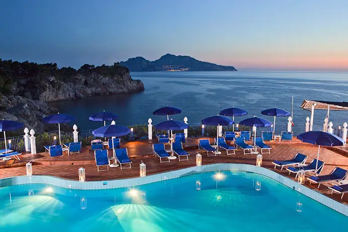 Hotel Delfino Sorrento pool view