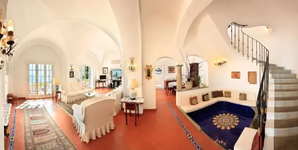 Living area of Casa Peppe Amalfi