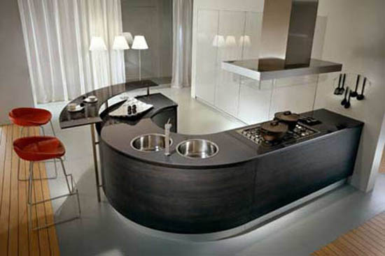 ergonomic kitchen by Pedini of Italy