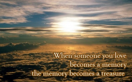 Treasure the memory