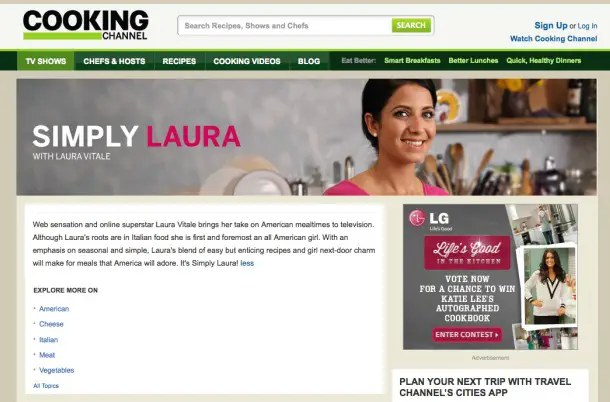 Simply Laura on Cooking Channel