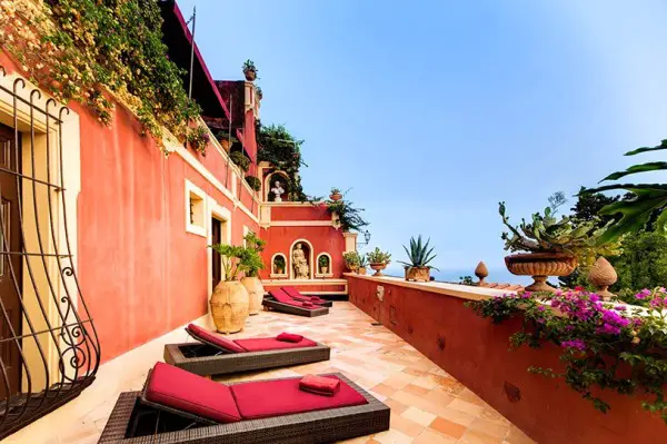 Villa Dorata Amalfi Coast Italy patio