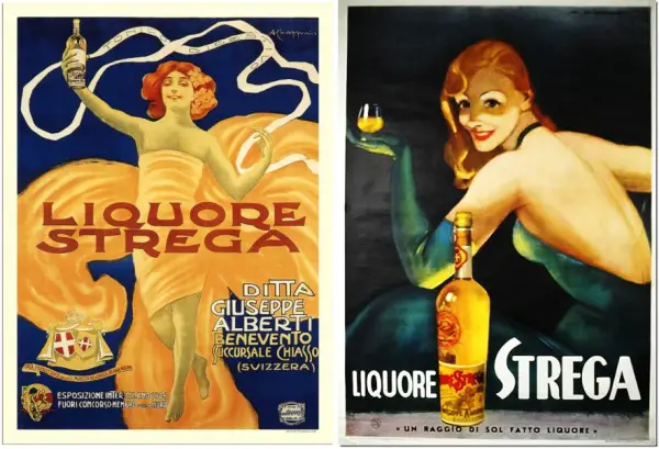 Vintage Strega ads