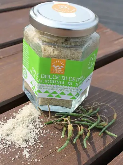 Salt with Salicornia
