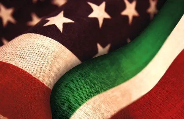 italienisch-amerikanische Heritage-Flaggen