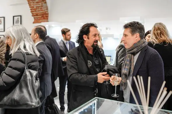 Guests at Montegrappa opening Milan