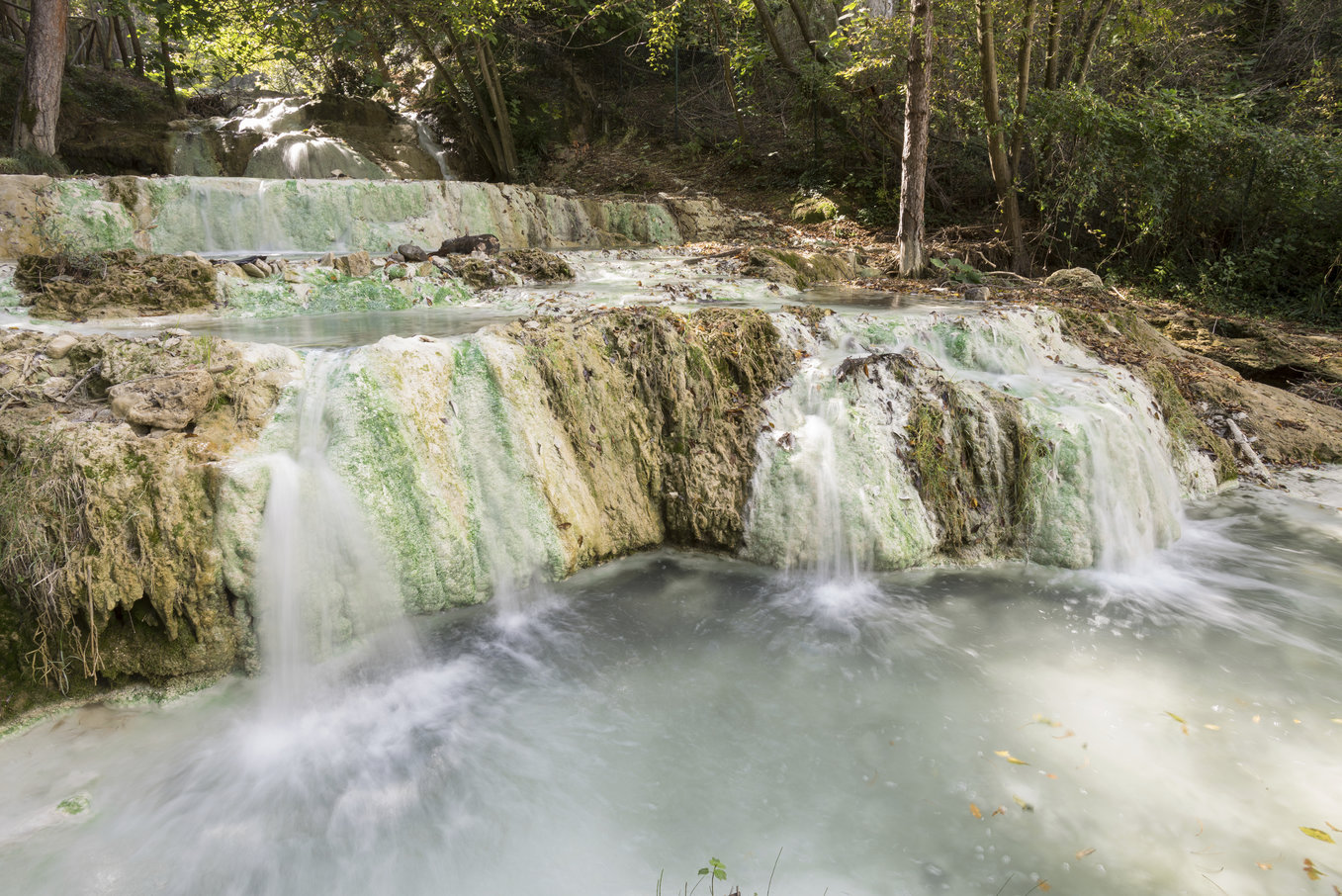 Terme San Filippo, Bagni San Filippo, Tuscany, in the province of Siena, Italy