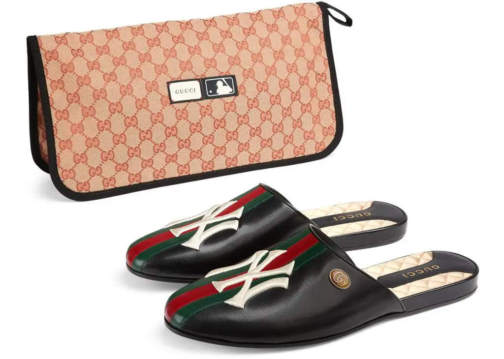 Gucci Slippers Featuring New York Yankees • Italia Living