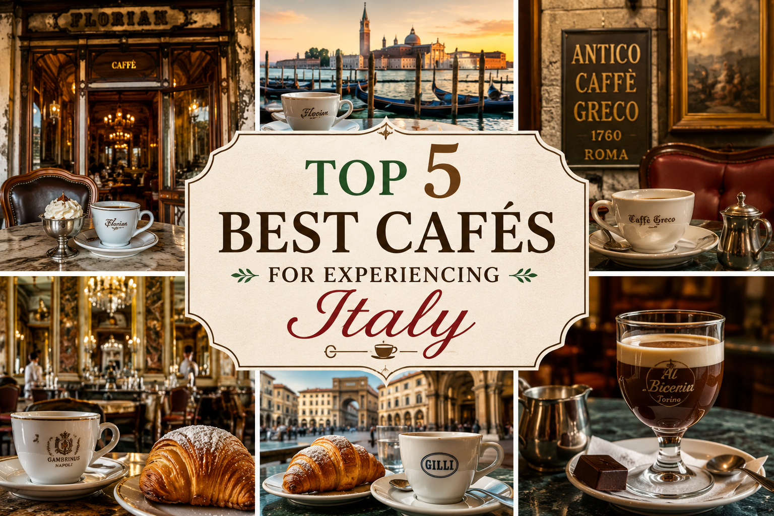 Top 5 Best Cafes in Italy